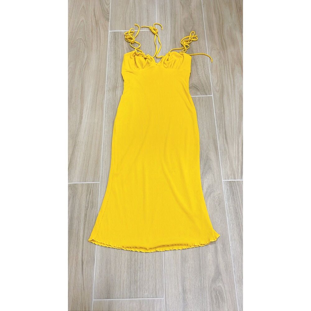 Yellow Women's Dress Size S